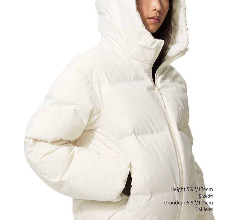 Uniqlo Women's Seamless Down Parka 01 Off White