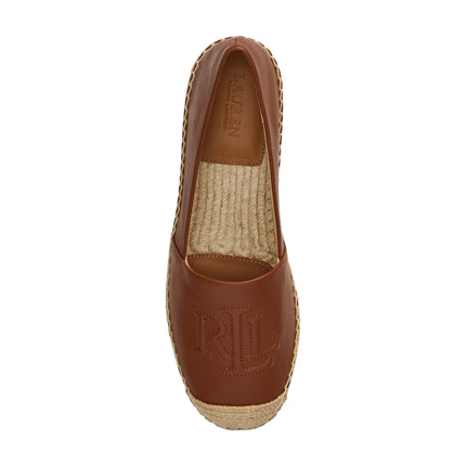 Polo Ralph Lauren Women's Cameryn Nappa Leather Espadrille Lauren Tan