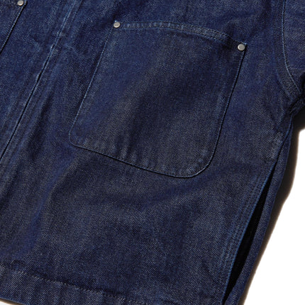 Uniqlo Unisex Zip Up Short Jacket | Denim 69 Navy