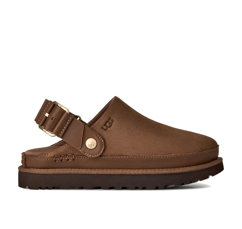 UGG Women's Goldenstar Villa Clog Dark Chestnut