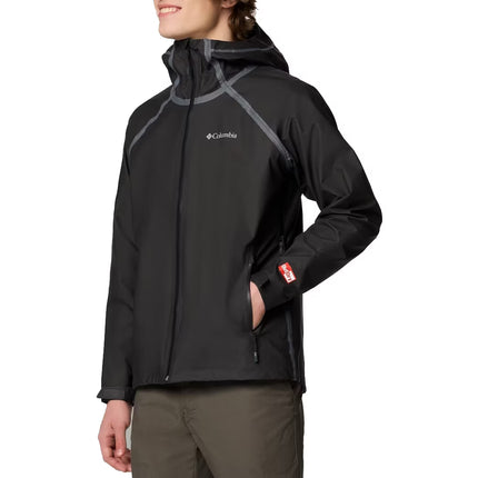 Columbia Men's Reign No Shine Rain Jacket Black