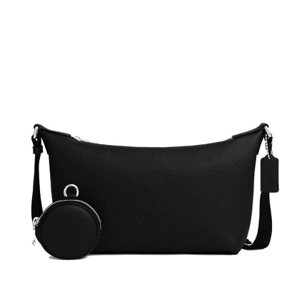 Coach Unisex Small Finn Crossbody Bag With Pouch Gunmetal/Black