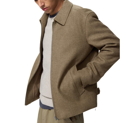 Uniqlo Unisex Single Collar Short Blouson 34 Brown