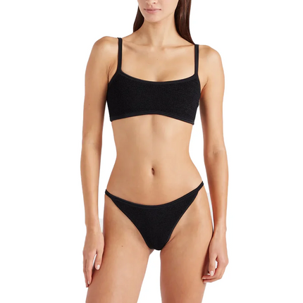 HUNZA G Women's Tyler Bikini Tonal Black