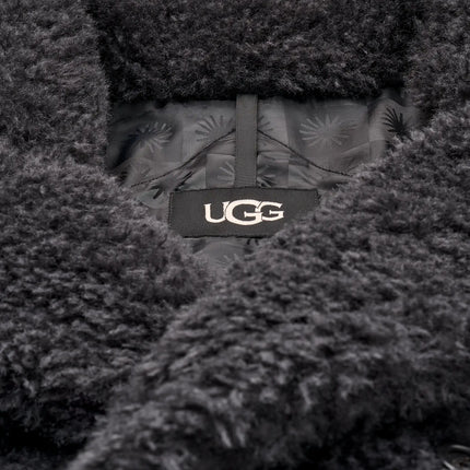 UGG Women's Gertrude Long Teddy Coat II Ink