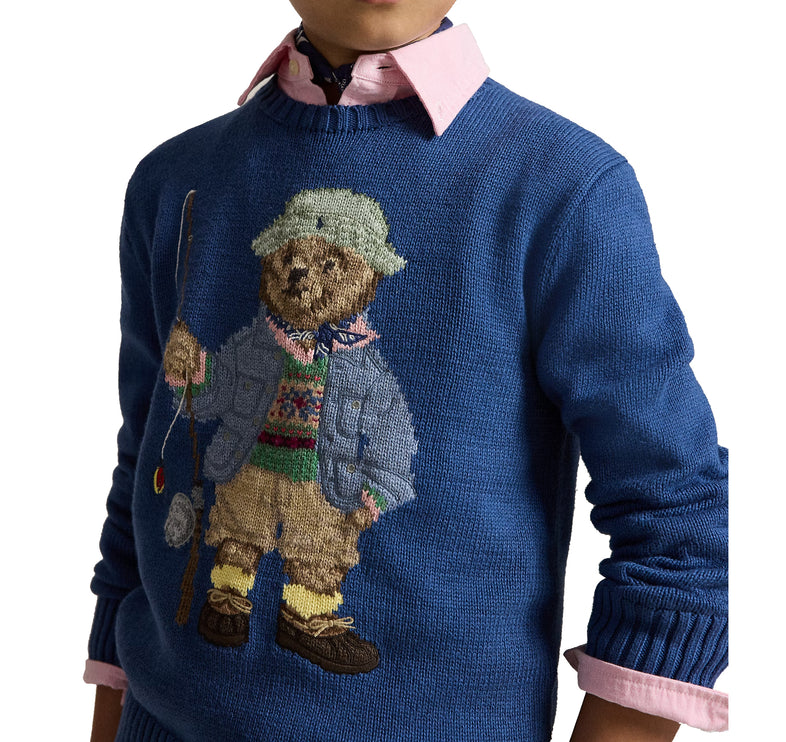 Polo Ralph Lauren Boy's Polo Bear Sweater Old Royal
