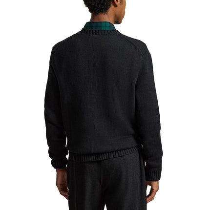 Polo Ralph Lauren Men's Polo Bear Sweater Polo Black