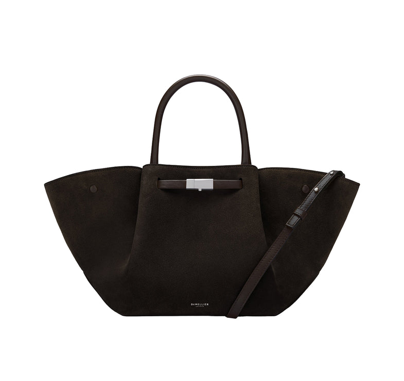DeMellier London Women's The Midi New York Dark Chocolate Suede
