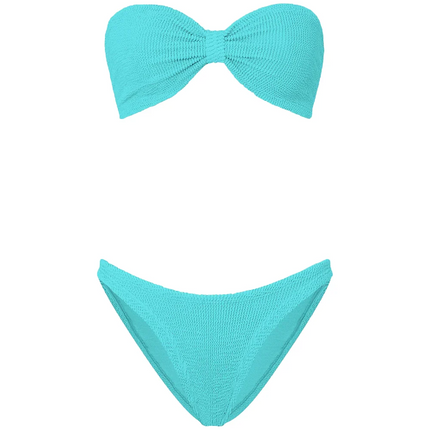 HUNZA G Women's Jean Bikini Aqua