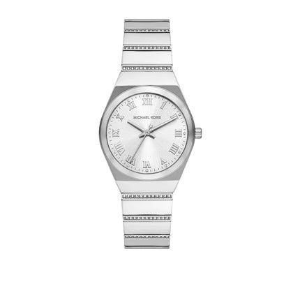 Michael Kors Women's Mini Lennox Pavé Silver-Tone Watch Silver MKO1305
