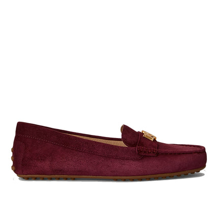 Polo Ralph Lauren Women's Barnsbury Suede Loafer Dark Garnet