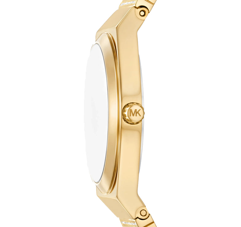 Michael Kors Women's Mini Lennox Pavé Gold-Tone Watch Gold MKO1304