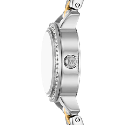 Michael Kors Women's Micro Melissa Pavé Two-Tone Watch Two Tone MKO1313