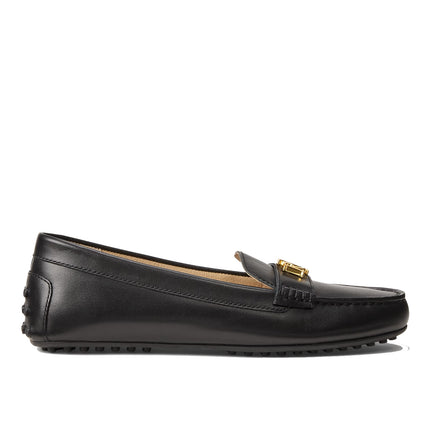Polo Ralph Lauren Women's Barnsbury Leather Driver Black