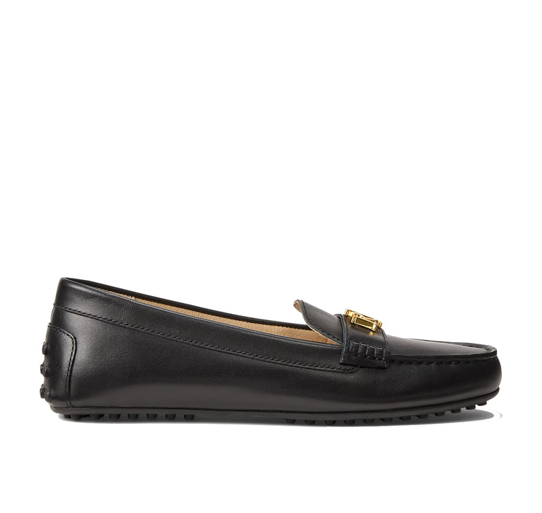 Polo Ralph Lauren Women's Barnsbury Leather Driver Black