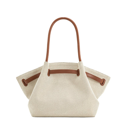 JW PEI Women's Hana Medium Tote Bag Brown Canvas