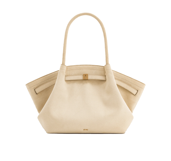 JW PEI Women's Hana Medium Faux Suede Tote Bag Off White