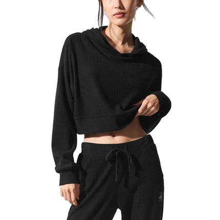 alo Women's Muse Hoodie Black