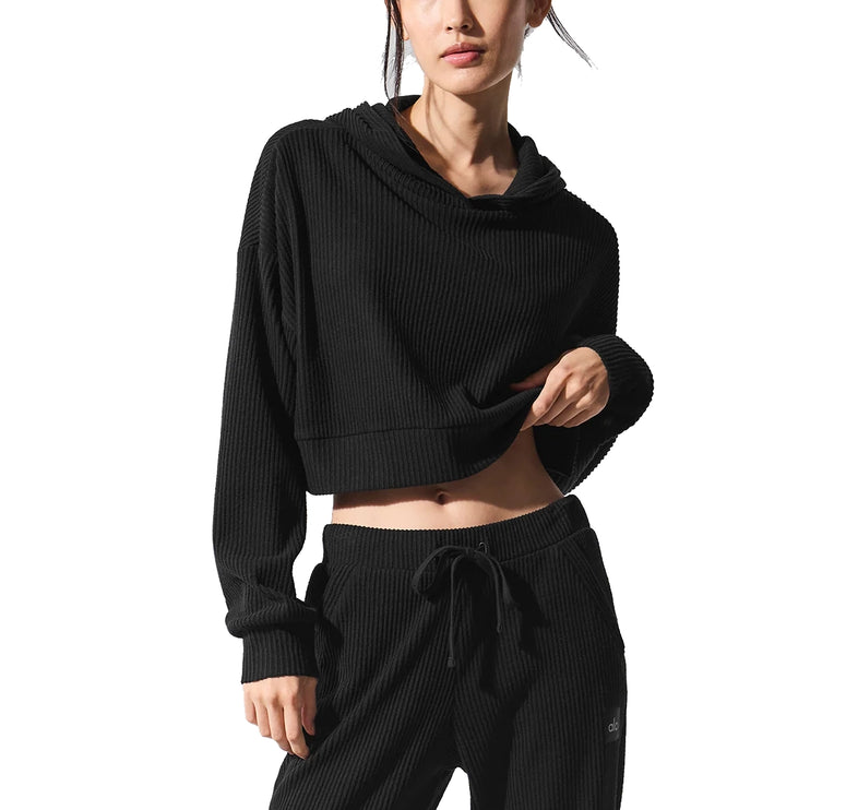 alo Women's Muse Hoodie Black