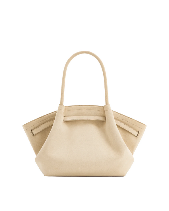 JW PEI Women's Hana Medium Faux Suede Tote Bag Off White