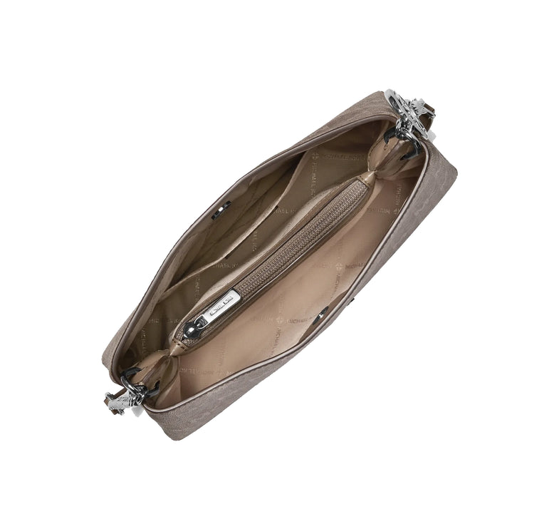 Michael Kors Women's Christina Small Signature Logo Crossbody Bag Mushroom