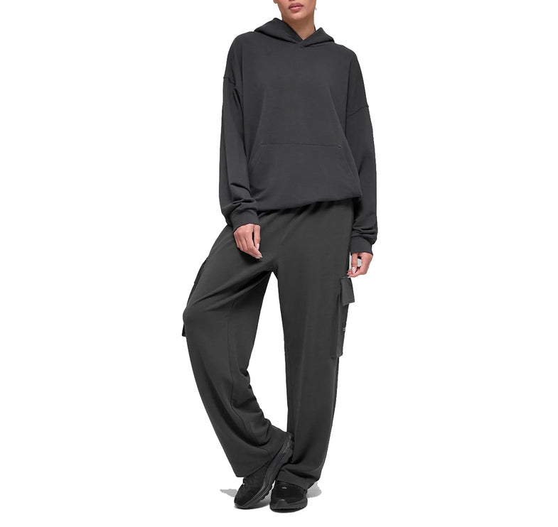 alo Women's Double Take Hoodie Anthracite