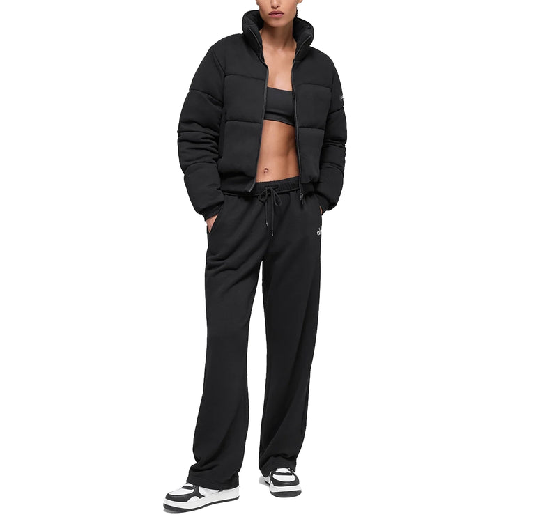 alo Women's Sweatshirt Puffer Black
