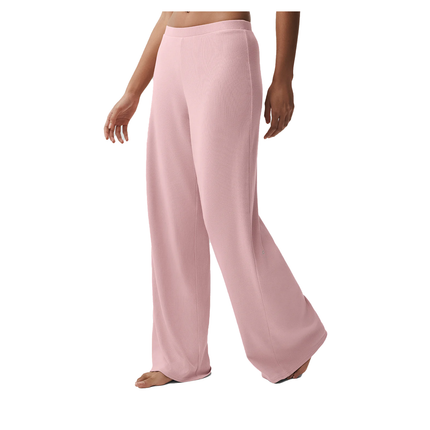 alo Women's Mid-Rise Dreamlight Straight Pant Vintage Pink