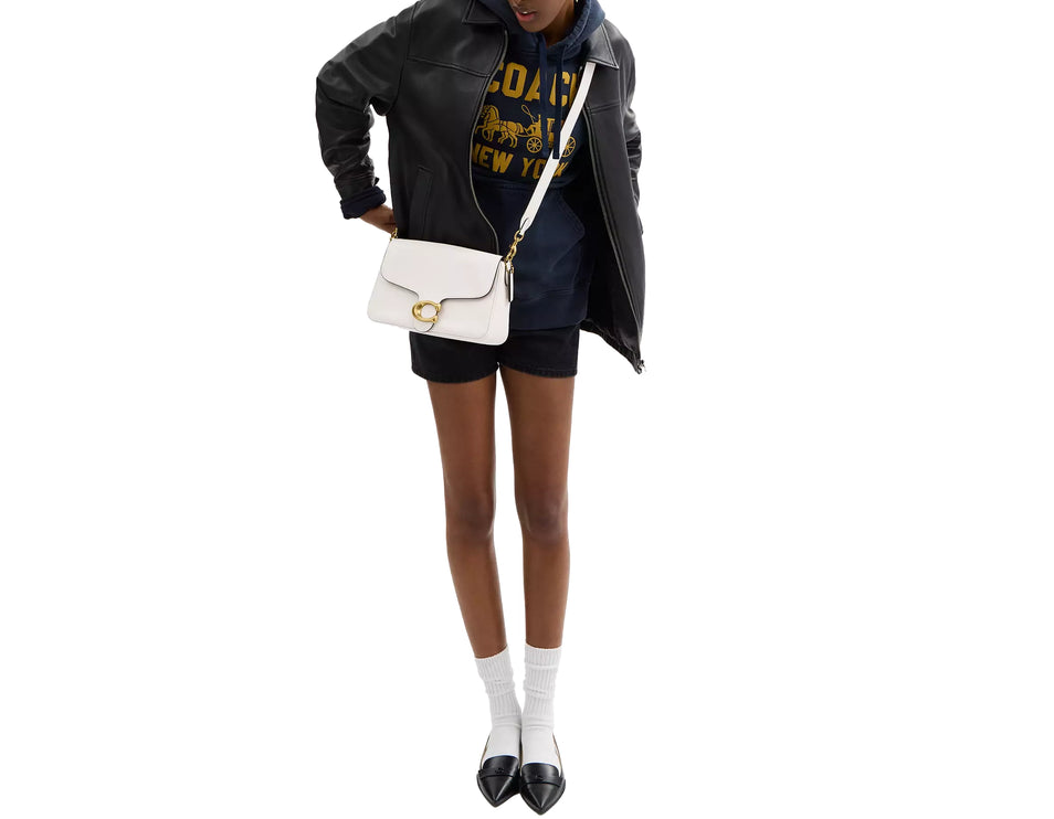 Coach Women's Soft Tabby Shoulder Bag Brass/Chalk