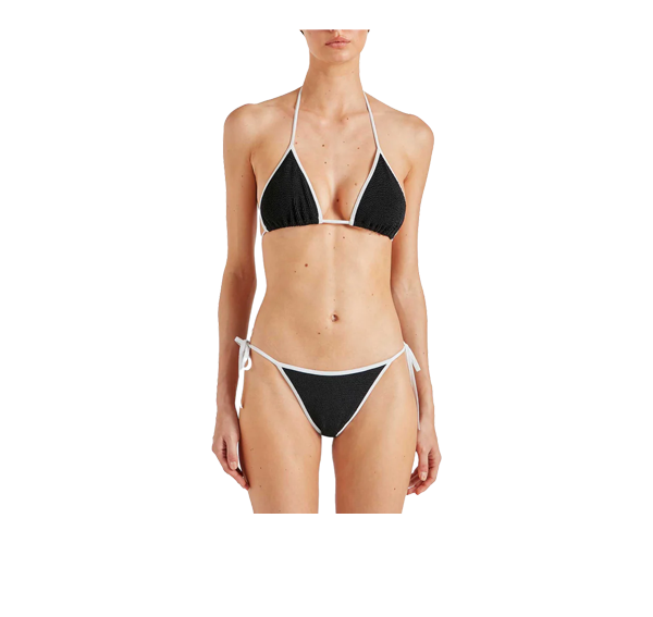 HUNZA G Women's Gina Bikini Black/White