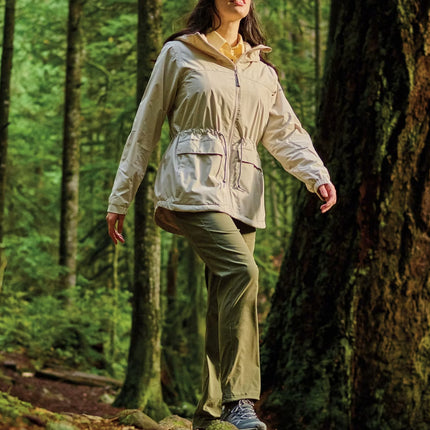 Columbia Women's Sweet Creek II Lined Rain Jacket Dark Stone