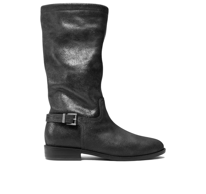 Michael Kors Women's Harleigh Distressed Leather Boot Black