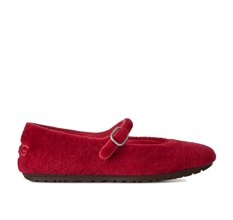 UGG Women's Quill Ballet Flat Red Ribbon