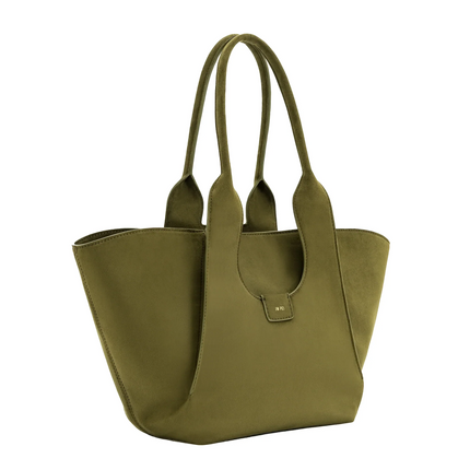 JW PEI Women's Cara Faux Suede Tote Bag Dark Olive