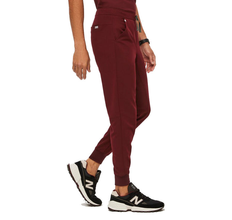 FIGS Men's Tansen Jogger Scrub Pants Burgundy