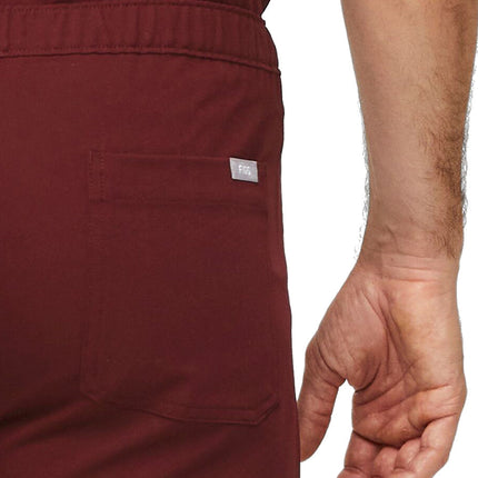 FIGS Men's Cairo Cargo Scrub Pants Burgundy