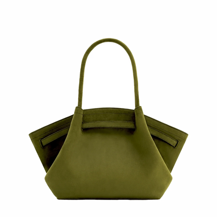 JW PEI Women's Hana Medium Faux Suede Tote Bag Dark Olive