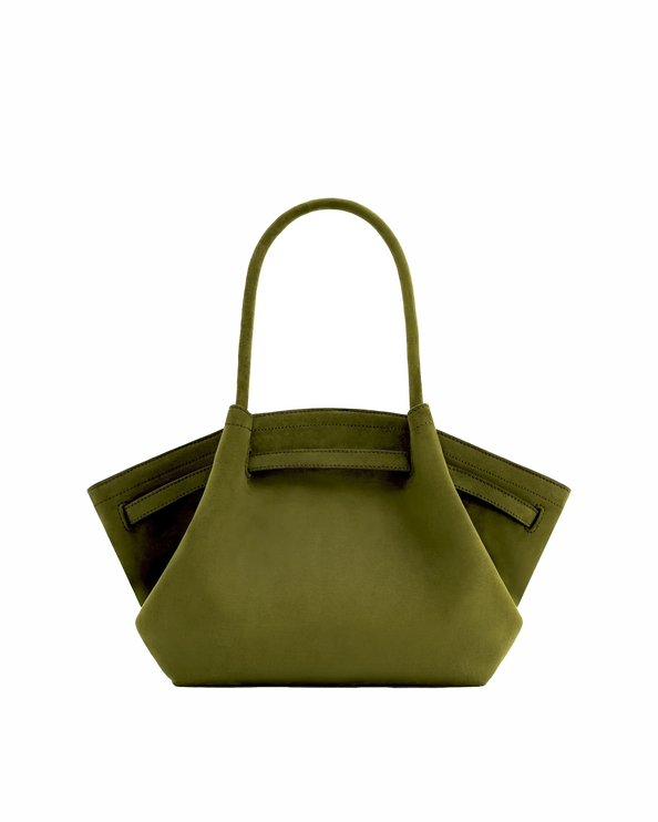 JW PEI Women's Hana Medium Faux Suede Tote Bag Dark Olive