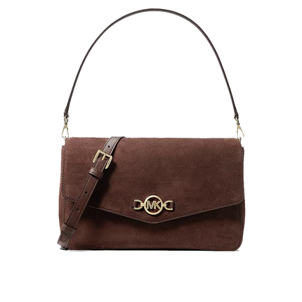 Michael Kors Women's Kacey Large Convertible Crossbody Bag Nutmeg/Gold
