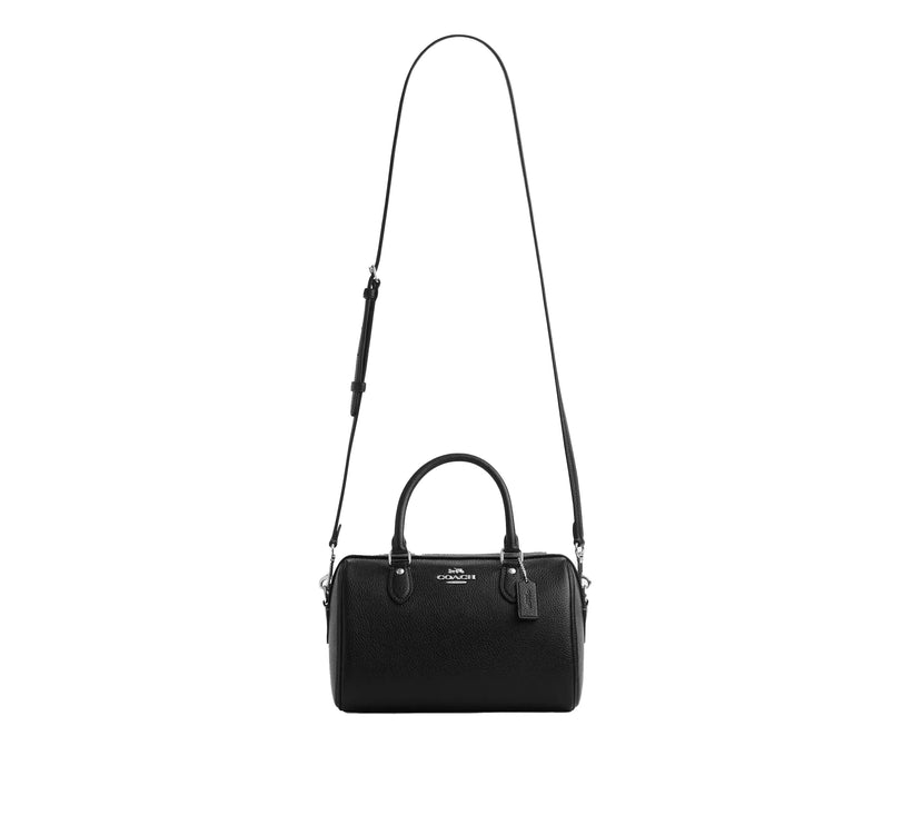 Coach Women's Rowan Satchel Bag Silver/Black