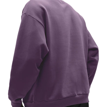 alo Men's Accolade Crew Neck Pullover Plum Kiss