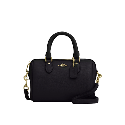 Coach Women's Mini Rowan Crossbody Bag Gold/Black