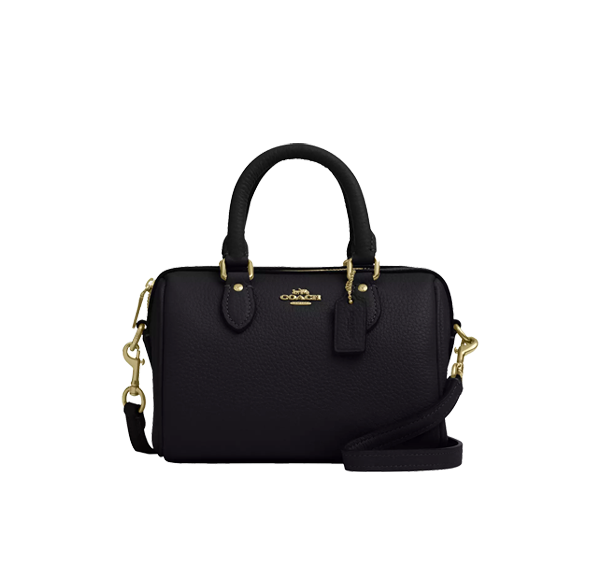 Coach Women's Mini Rowan Crossbody Bag Gold/Black