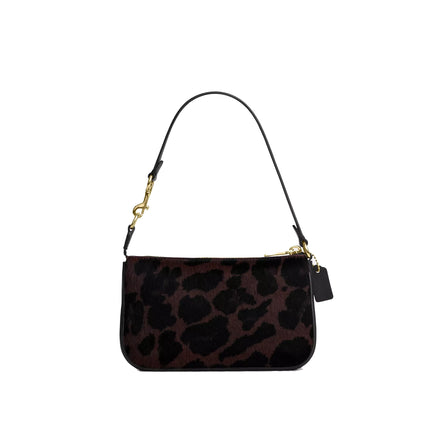 Coach Women's Nolita 19 In Haircalf With Leopard Print Gold/Dark Leopard
