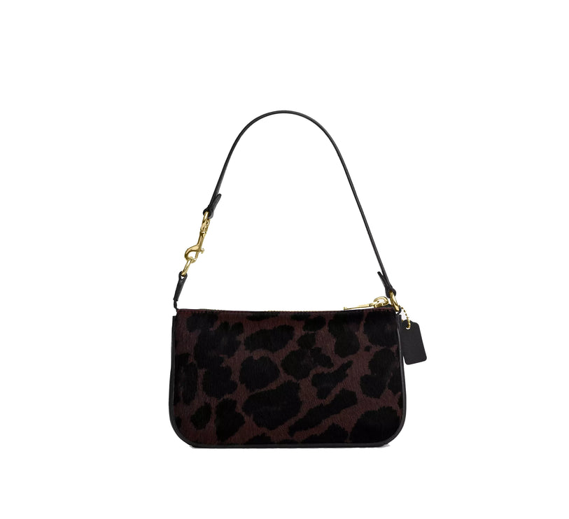 Coach Women's Nolita 19 In Haircalf With Leopard Print Gold/Dark Leopard