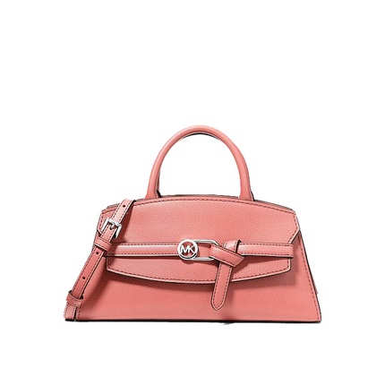 Michael Kors Women's Greta Small Leather Satchel Bag Sunset Rose