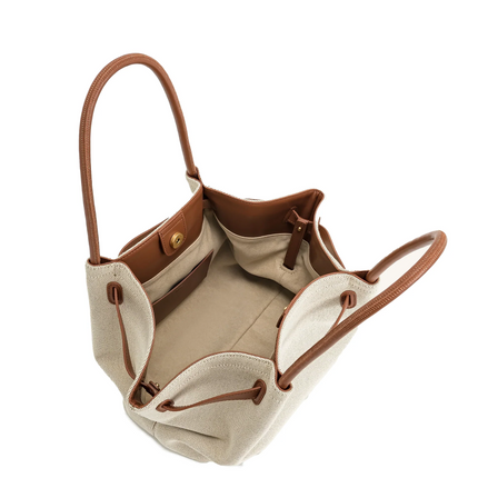 JW PEI Women's Hana Medium Tote Bag Brown Canvas