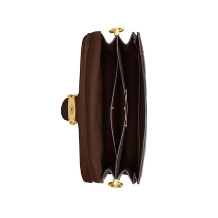 Coach Women's Chain Tabby Shoulder Bag With Quilting Brass/Maple