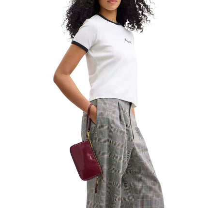 Coach Women's Plaza Bag 18 Brass/Dark Cherry