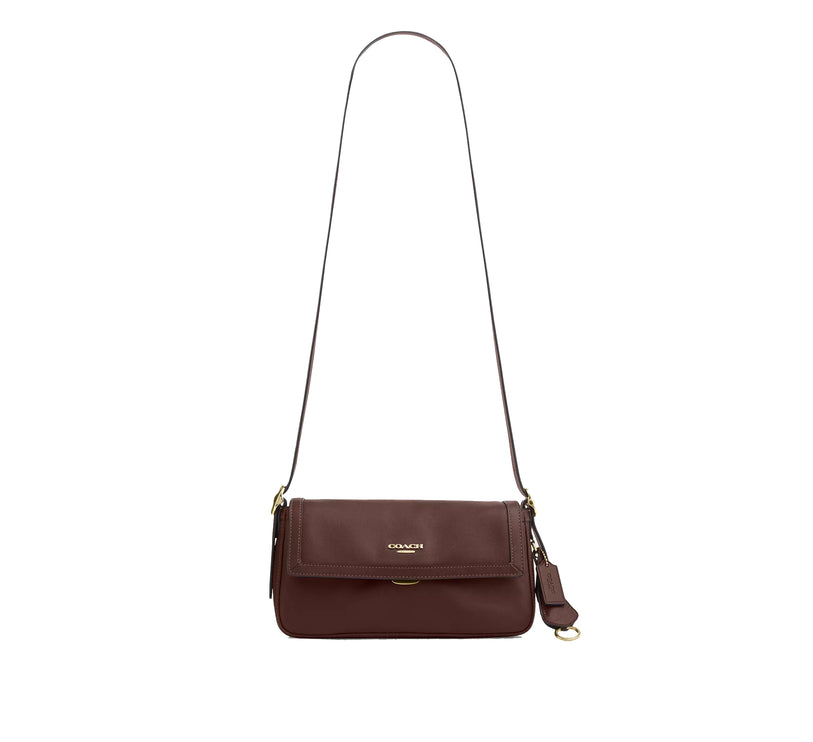 Coach Women's Etta Small Flap Shoulder Bag Gold/Maple